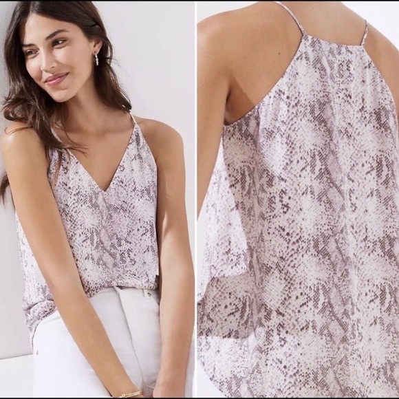 LOFT Tops - LOFT Snake Skin Tank
